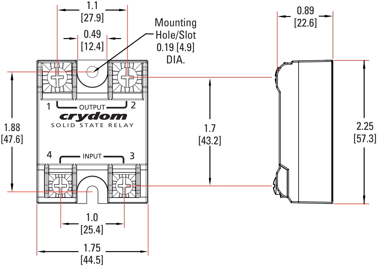 ממסר מצב מוצק CRYDOM SSR HD4890